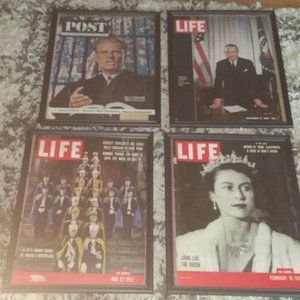Framed magazines